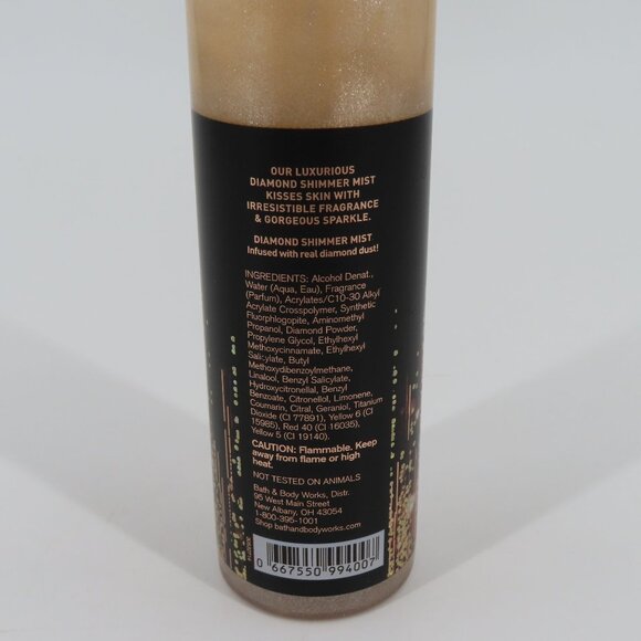 Bath and Body Works Into the Night Diamond Shimmer Mist 8oz USED 92% Full - Picture 6 of 8